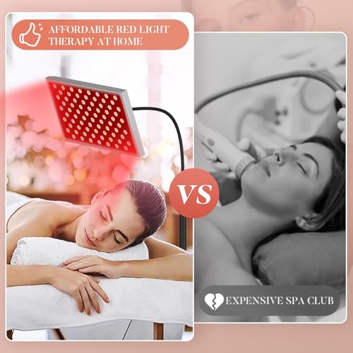 Image of Bequest Red Light Therapy for Body,Infrared Panel with Stand, Deed Light and Near Infrared LED Lamp Full Body Therapy Device at Home for Face.