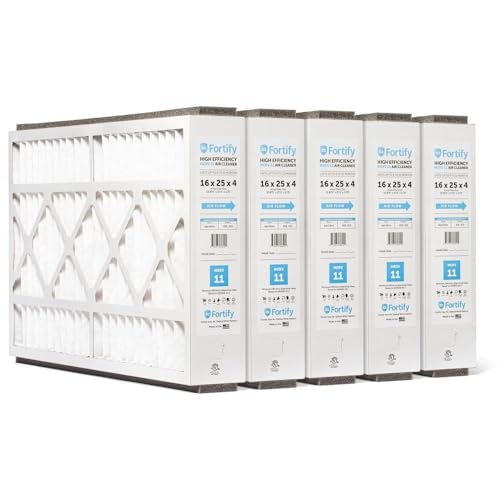 Fortify 16x27x4 MERV 11 filters compatible to fit Aprilaire 410 Whole House Air Cleaners. (Case of 6) Actual Size: 15.875 x 27.5 x 3.75
