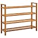 vidaXL Madera Maciza de Roble Zapatero con 4 Estantes Organizador Zapatos Armario Pasillo Entrada Almacenaje Muebles Estantería 100x27x80 cm
