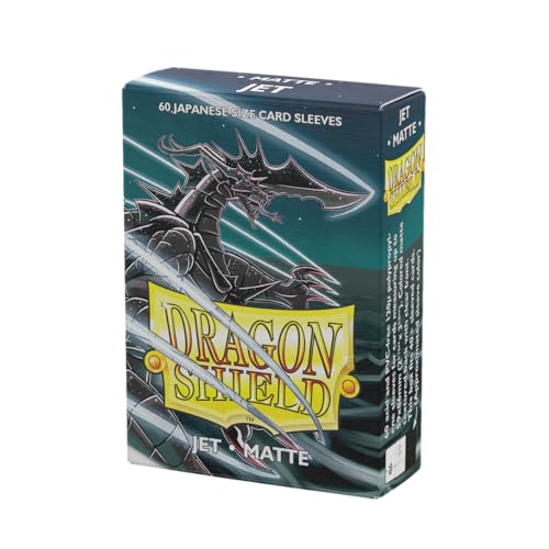 Arcane Tinmen AT-11124 Dragon Shield Japanese Size Matte Jet (60 Sleeves)