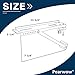 Pearwow Window Air Conditioner Support Bracket, 85 lbs Light Duty Air Conditioner Support Brackets,Universal Window AC Bracket,Designed for AC Unit 5,000 to 10,000 BTU