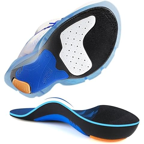 PCSsole Arch Support Insert for Men Women Running - Plantar Fasciitis Insoles for Standing All Day - 220+Lbs Heavy Duty Shoe Inserts for Sports- Orthotic Insoles for Flat Feet - Work Boot Shoe Insole Cover
