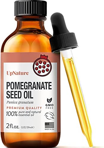 Pomegranate Seed Oil 2oz - 100% Pure & Natural Pomegranate Oil- Skin Oil, Facial Oil, Face Moisturizer, Hair Oil, Hair Growth Serum & Cuticle Oil- Carrier Oils for Essential Oils- Therapeutic Grade