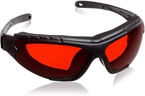 SafetyBlue Sleep Savior Deluxe Red Lens Night Glasses - Blue & Green Light Blocking Glasses for Better Sleep / Increase Melatonin / Alleviate Tension / Eliminate Eye Strain / Defeat Jet Lag