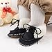 HsdsBebe Baby Ankle Boots Infant Boys Girls Fleece Booties Anti-Slip Rubber Sole Sneakers Toddler Newborn Walking Crib Shoes(HM3421black,3)