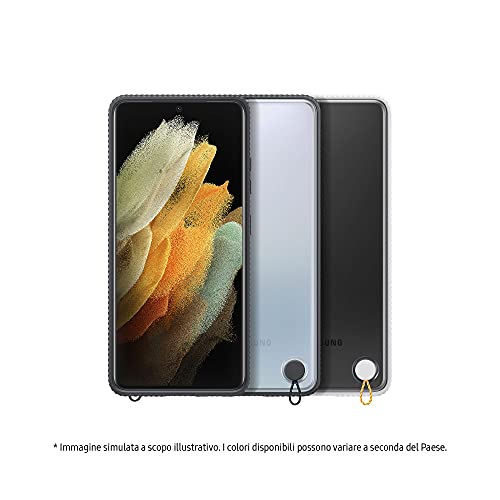 Image of Samsung Galaxy S21 Ultra Official Clear Protective Cover (Black, S21 Ultra)