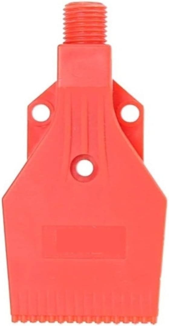 5 Pack 1/4 Inch ABS Air Blower Nozzle - Flat Fan Design for Efficient Distribution in Industrial & Commercial Applications(Red 3 Holes)