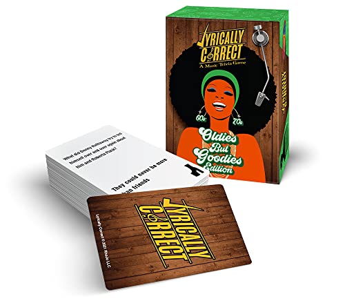 Lyrically Correct 60'S And 70'S Oldies But Goodies Music Trivia Card Game | Multi-Generational Family Gatherings, Adult Game Night And Fun Trivia #TOP1
