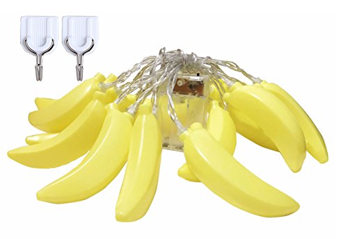 SDOUBLEM 3M 20LED Fruit Banana String Lights Battery Powered Indoor
