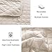 Exclusivo Mezcla Reversible King Size Quilt Bedding Set with Pillow Shams, Lightweight Quilts King Size, Soft Bedspreads Bed Coverlets for All Seasons - (Brich Beige, 104