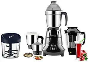 Butterfly 750W Mixer Grinder With Jars And Vegetable Chopper, Grey