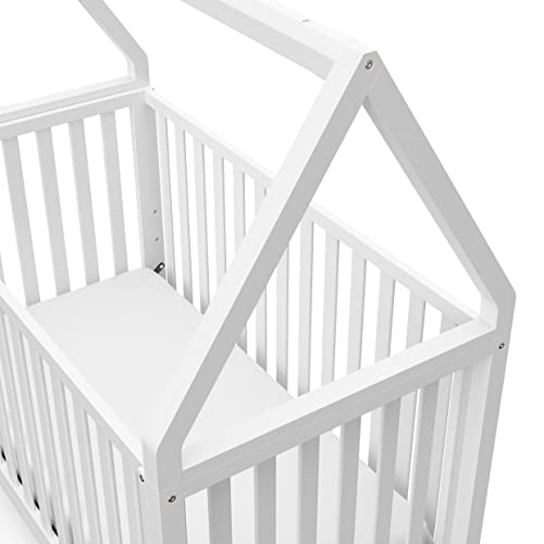 Storkcraft Orchard 5-In-1 Convertible Crib (White) – Greenguard Gold Certified, Canopy Style Baby Crib, Converts From Crib To Toddler Bed, Daybed And Full-Size Bed, Fits Standard Crib Mattress #TOP3