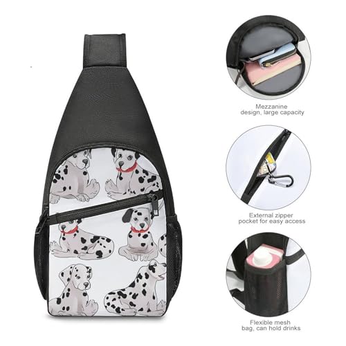 Morrales de estilo casual con diseño Dalmatian unisex miniatura 5