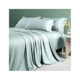 Material premium: Nuestro conjunto de ropa de cama con calidad de hotel sólidas rayas nacionales está hecha de Tencel (Lyocell Fiber). La tela premium es transpirable y amigable para la piel, le brindará una experiencia de sueño cómoda y maravillosa para usted. Los conjuntos de portadas de dudas de 4 piezas son adecuados para todas las estaciones, una excelente elección para adolescentes y adultos.