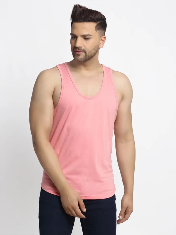 Image of Regular Fit 100% Cotton Vest for Men Multipurpose Sleeveless Undershirts Tank Top Use for Gym wear, Running Tanks Sando and Outdoor Baniyan for Men