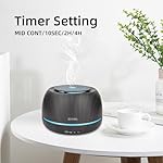 300ML Essential Oil Diffuser,Ultrasonic Aromatherapy Diffuser, 7-Color Gradient Lights, Remote Control, 8 Hours Run Time, Suitable for Home,Office - Image 3