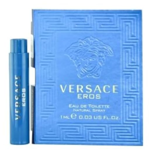 Versace Eros Eau De Toilette Travel Sample Spray Vial .03 Oz/1 Ml