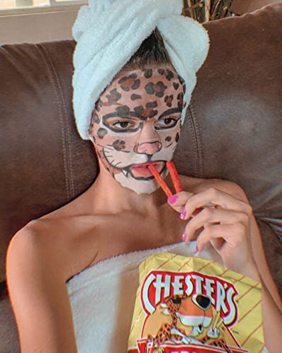 Epielle Cheetah Character Skincare Sheet Masks | Animal Spa Mask | -For All Skin Types |Spa Gifts For Women, Spa Gift, Birthday Party Gift For Her Kids, Spa Day Party, Girls Night, Slumber Party, Stocking Stuffers | 6 Count Skincare Sheet Masks #TOP2