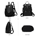 Large Travel Backpack for Women Waterproof Back Pack Black Shoulder Bag Fashion Backpack Purse Anti-Theft Daypack for College Work