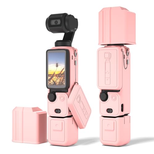 Pocket 3 �V���R���ی�J�o�[ 4�� DJI OSMO Pocket 3�p�ی�J�o�[�P�[�X �ی�P�[�X �����Y�v���e�N�^�[ DJI OSMO Pocket 3 Creator Combo�p (�s���N�A4)