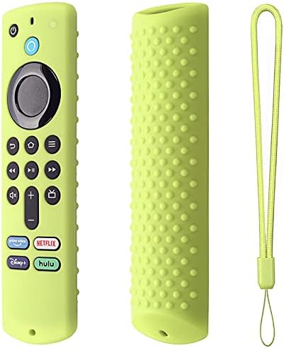 TV Stick Remote Cover For Stick 3rd Gen (2021 Release),Silicone Protective Case Cover For Fire Tv Stick Remote Control,With Lanyard/Light Weight/Anti Slip/Shock Proof