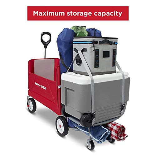 Radio Flyer 3-In-1 Folding Wagon With Cooler Caddy For Kids, Garden & Cargo (Amazon Exclusive) , Red #TOP5