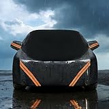 Housse Voiture Toutes Saisons pour MG TF 115 Protection Voiture,Housse Véhicule Universelle Imperméable Extérieur Tissu 190T Respirant Imperméable Neige Anti poussière