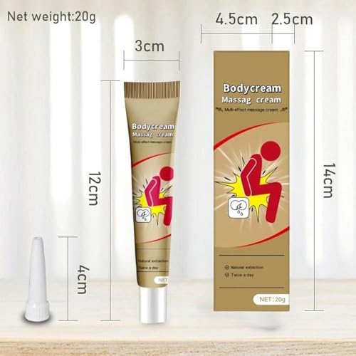 Sadoer Body Massage Hemorrhoids Cream, Sadoer Body Cream, Herbal Hemorrhoids Creams,Chinese Hemorrhoid Ointment for Men and Women 20g 0.7oz