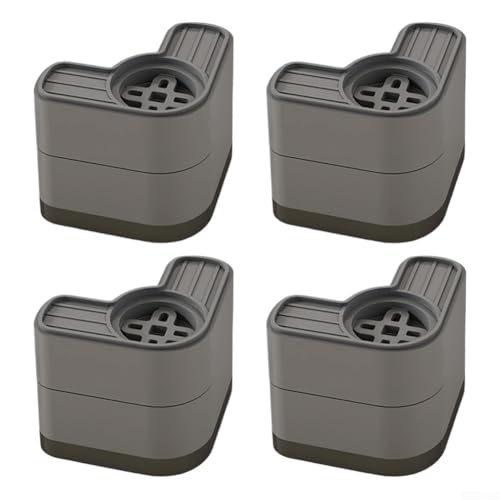 4 almohadillas antideslizantes de amortiguación de vibraciones para lavadoras, diseñadas para estabilidad y reducción de ruido (B)