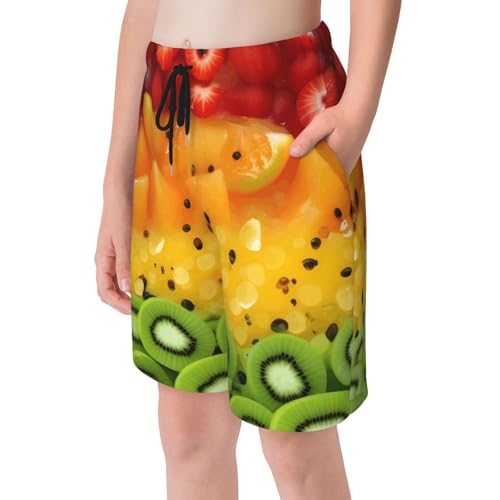 Fresh Fruit Youth Beach Pants, Soft and Breathable, with Drawstring Waist, Suitable for Sports and Leisure.4
