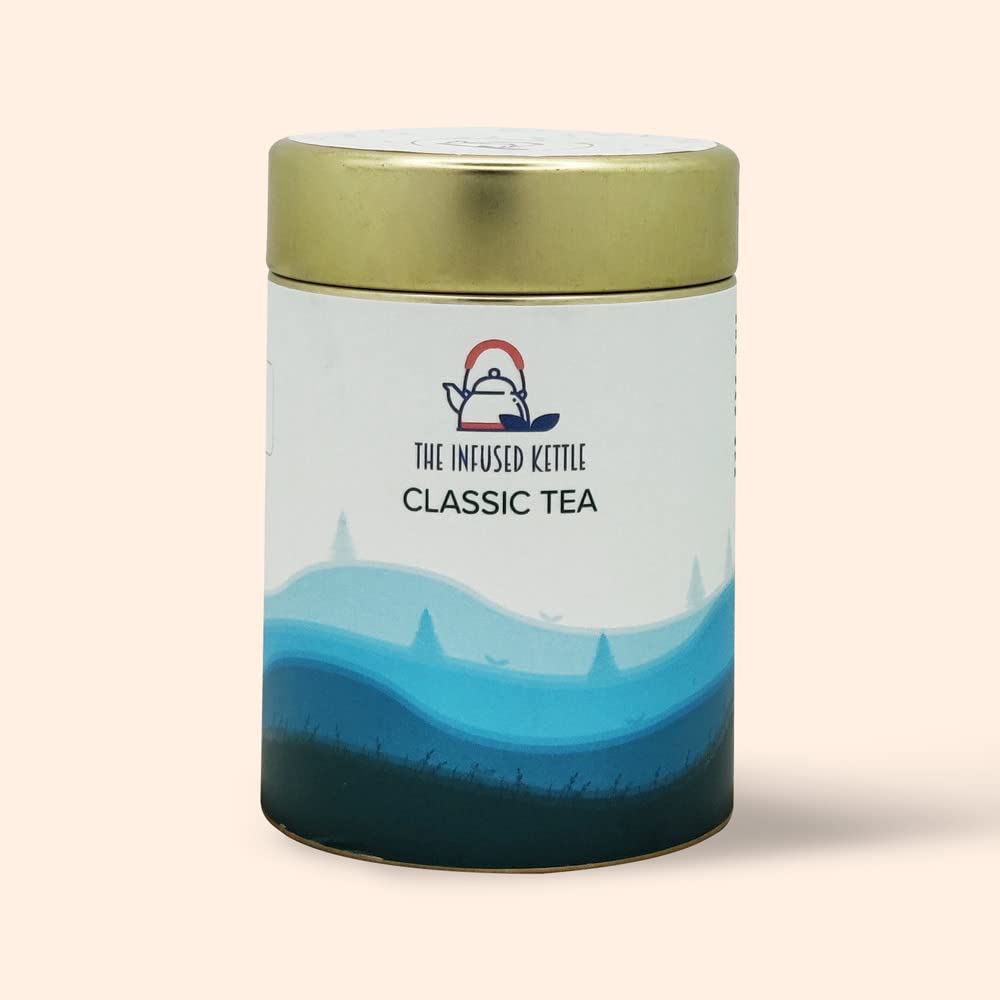 Premium Classic Tea, 22 Cups, Natural Blend of High Grade Darjeeling Loose Oolong Tea Leaves & Buds, Tangy & Floral Flavour, Medium Caffeine Chai - 50gm