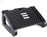 Foot Rest for Under Desk at Work - Ergonomic Under Desk Footrest for Office, Adjustable Foot Stool Desks Footrests with Roller Massager - Leg Support Rest for Office Chair & Gaming Home