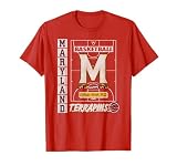 Maryland Terrapins Basketball Vintage Court Red T-Shirt