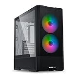 LIANLI ATX対応ミドルタワーPCケース LANCOOL 207 BLACK ファン4基標準搭載 ATX（幅244mm以下）/ Micro ATX/Mini-ITX規格対応 日本正規代理店品