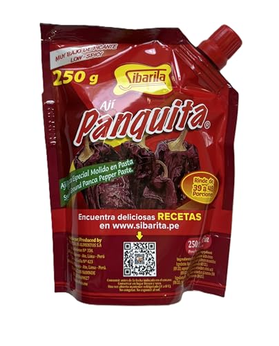Sibaritaa Aji Panca Pepper Sauce - Peruvian Panca Chili Paste Peppers - Low Spicy - 250 Grams - 8.82 Oz.