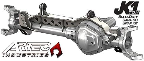 JK6033-GNKQ JK 1 Ton Superduty 99-04 Front Dana 60 Swap Kit with Adjustable Truss Upper Link Mount Single, 1 Pack