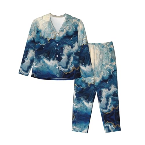 Ensemble pyjama confortable WITHIN THE TIDES vêtements de nuit 2 pièces au motif imprimé unique