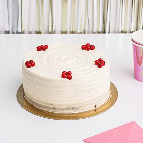 Mombake Cake Boards Rounds, 10-Pack Cake Stands Circle Base Cardboard Cakeboard(Gold, 6-Inch) #TOP5