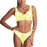 [Escenas] Este traje de baño bikini para mujer con cobertura sexy, traje de baño retro, perfecto para vacaciones, natación, piscina, fiesta en la playa, camping, correr en la playa u otra ocasión.