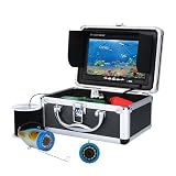Angelkamera, Unterwasser-Angelkamera, Fischfinder, Unterwasser-Angelvideokamera-Set, 12 LED-Leuchten, 10 m, 20, 30(F007M-20M-W)