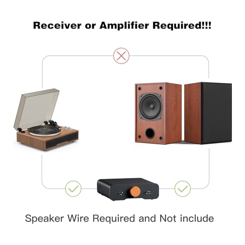 Altavoces pasivos de estantería marrones con woofer de rango completo de 4 pulgadas 2