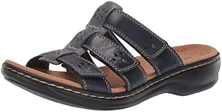 Clarks Women's Leisa Spring Sandal, Navy Multi Leather, 70 W US