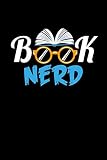 BOOK NERD: 6x9 inches checkered notebook, 120 Pages, Composition Book and Journal, gift for book nerds and book lover