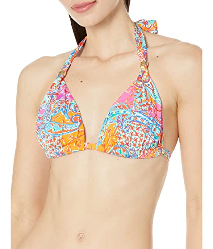 Lauren Ralph Lauren Amara Patchwork Molded Cup Halter Top