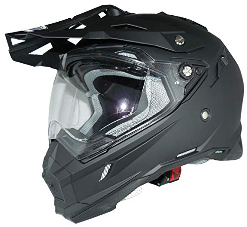 Crosshelm mit Visier und integrierter Sonnenblende von Protectwear