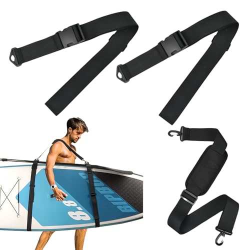Ehuihuan Correa de Hombro para Tabla Surf, Correa de Transporte De Kayak Ajustable, Correa Transporte Tabla Paddle Surf, Correa de Tabla de Surf para Tabla de Surf, Sup, Kayak, Canoa