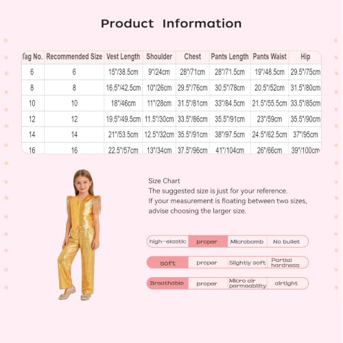 Conjunto de alegría para niñas: traje de dos partes sin picores para danza 7