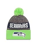 New Era Seahawks 12th Men Cold Weather Sideline Cuffed Knit Beanie Skully Cap Hat Salute to Service (Onfield Sideline Reverse Color) Navy