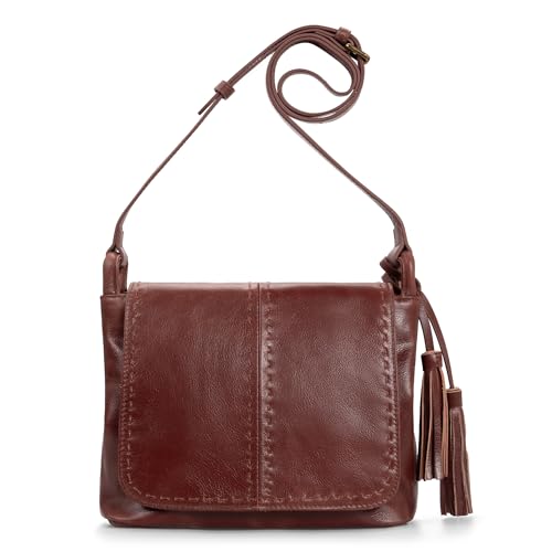 befen Genuine Leather Purses for Women Medium Brown Vintage Purse