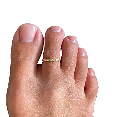 Toe Ring | Hawaiian Breeze 14K Gold Fill Adjustable | Thin Comfortable Toe Ring For Women #TOP1